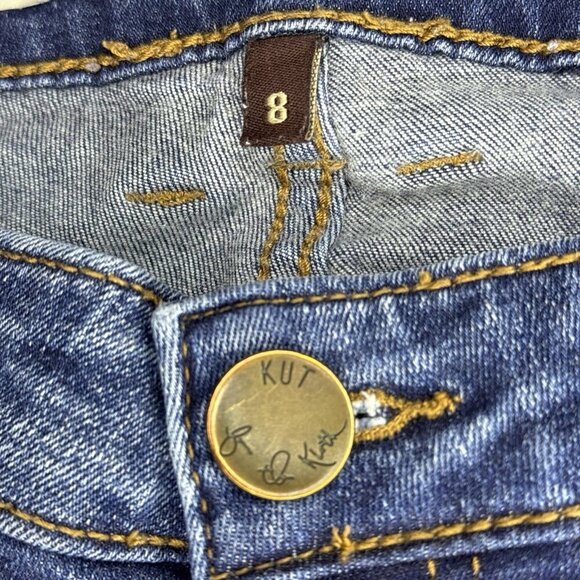 Kut From The Kloth Mia Toothpick Skinny Size 8 Womens Denim Blue Jeans - Picture 4 of 13